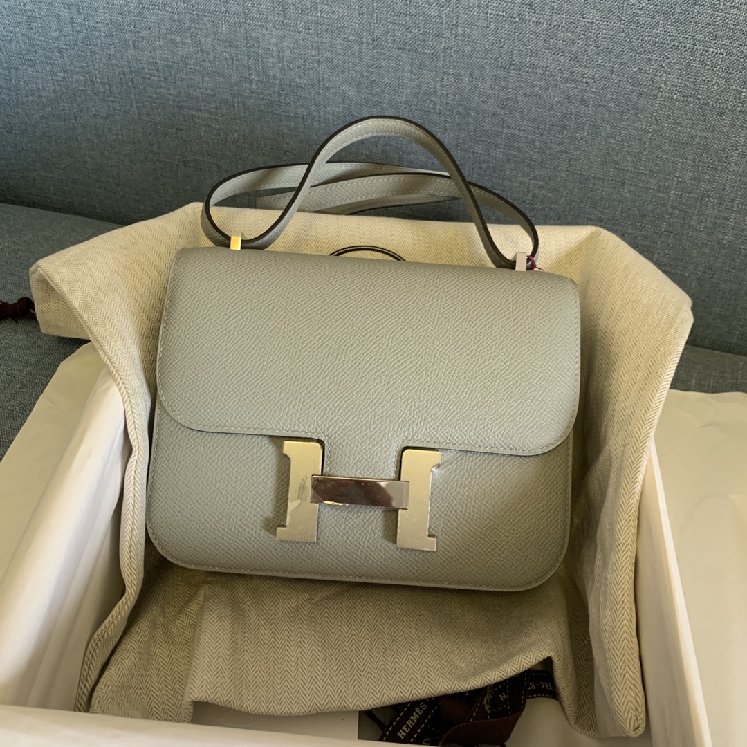 에르메스 콘스탄스18 그레이 은장 앱송